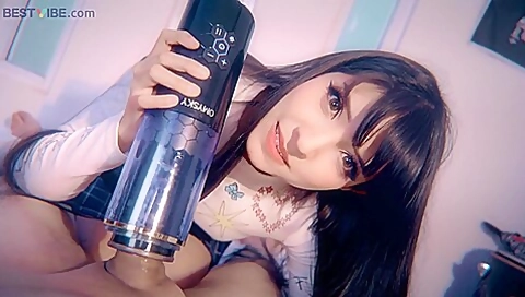 1 Chica Bonita + Masturbador Bestvibe Stormcup = Orgasmo Intenso!