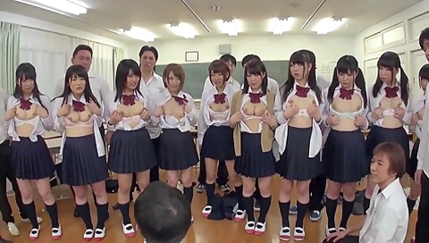 T28-452 Orgy Cum School Girls Group Pt1