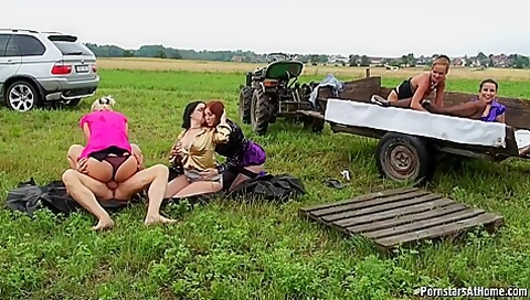 Five Cunts In The Country 1 With Sweet Cat, Eliss Fire And Mischelle