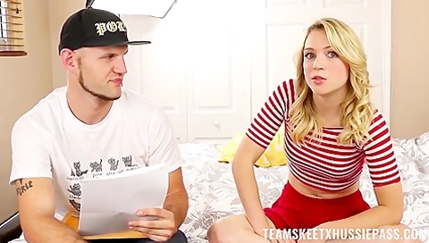Cali Sparks - Horny Guy Prepare Pussy For His Cock